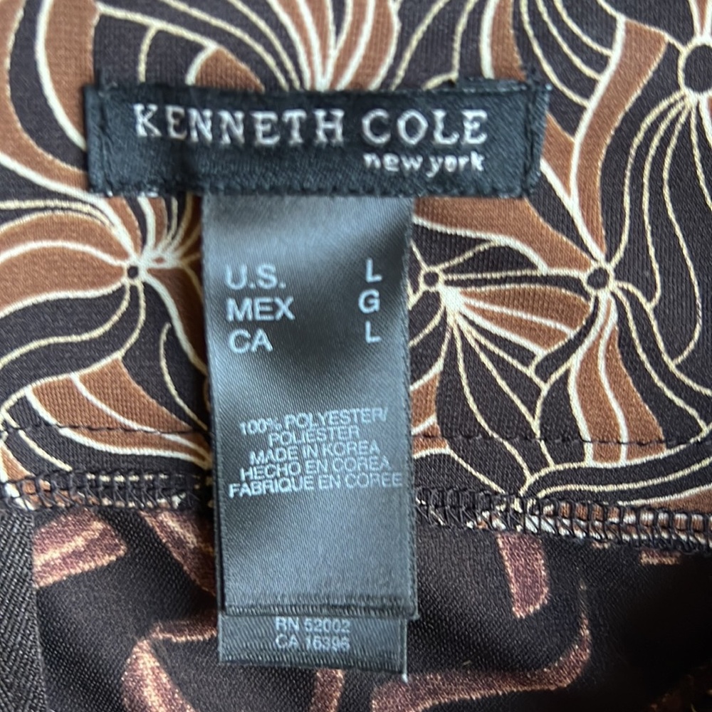 Womens plus size skirt by Kenneth Cole, size large, black, brown, exotic! EUC!! - Picture 2 of 2
